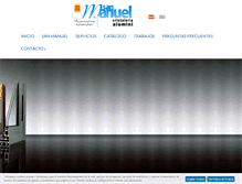 Tablet Screenshot of cristaleriasanmanuel.com